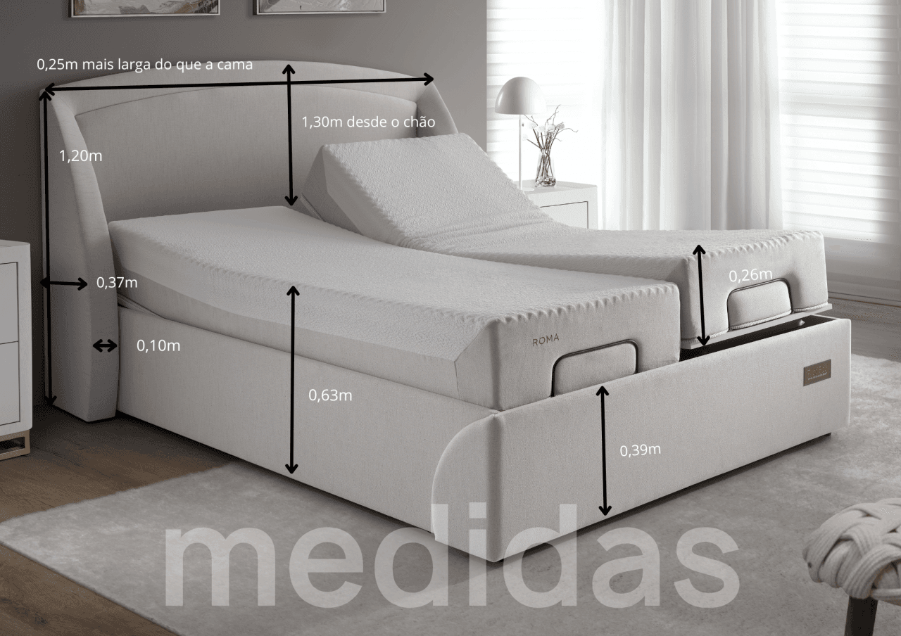 Conjunto Cama Articulada FlexiBed Roma 3